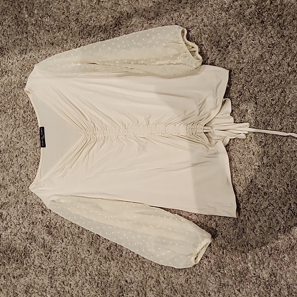 Cream blouse